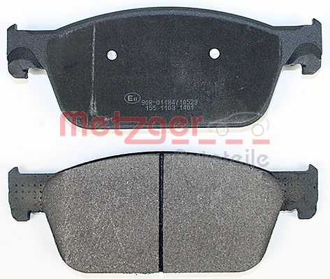 METZGER 1170484 Bremsbelagsatz, Scheibenbremse